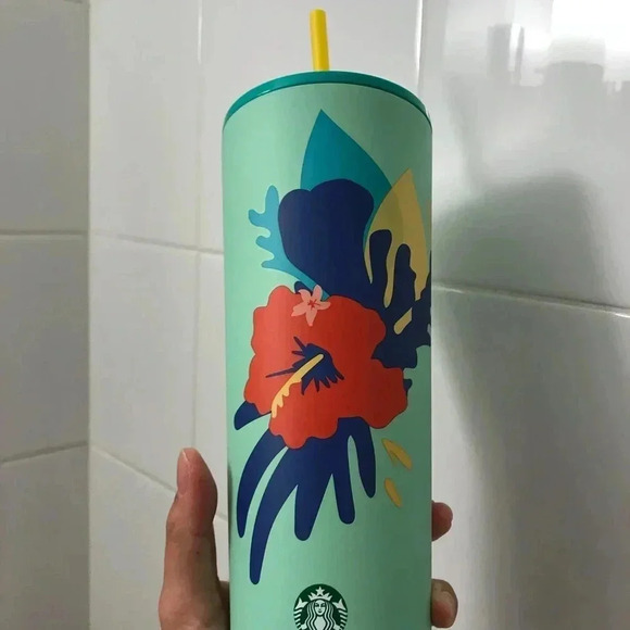 Starbucks Mint Hibiscus Venti & Ombré Tumblers - Picture 2 of 6